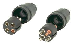 4-Pole In-Line Connector Set